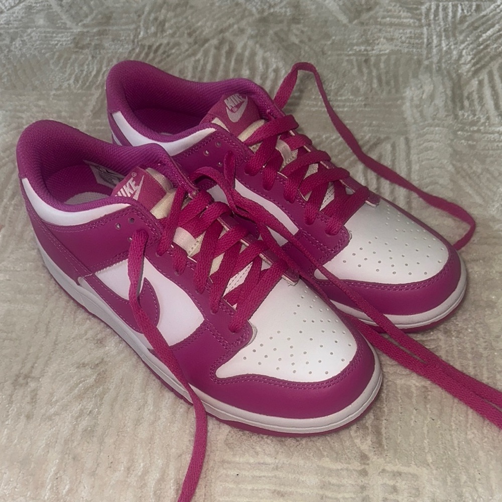 Nike Fuchsia Dunks Low Top